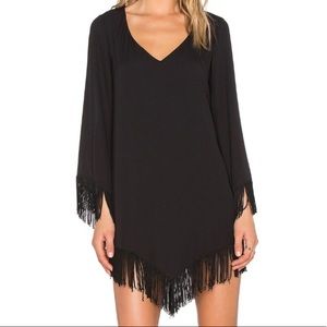 NWT SMYM Black Fringe Dress